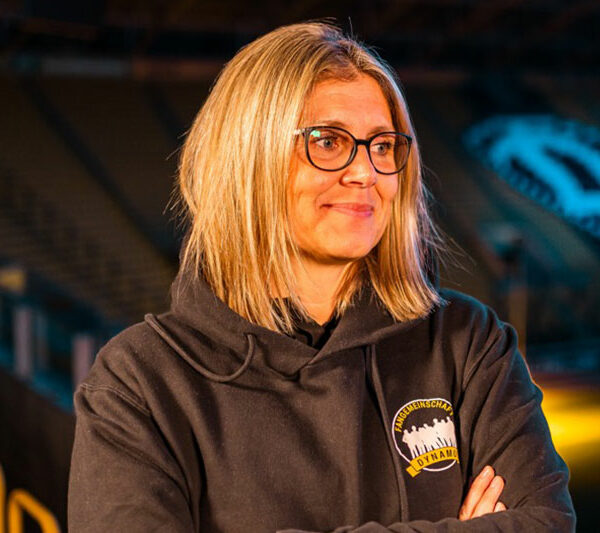 Sylvie Löffler im Dynamo-Stadion