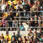 Fans im Rollstuhl im Dynamo-Stadion